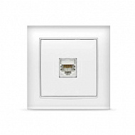 Розетка UNIVersal Бриллиант RJ45, 1-м,  с/у, 1А, белая, 7947601 