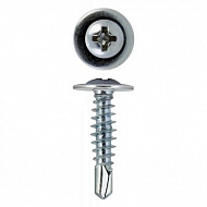 Саморез 4,2х57 мм, прессшайба, сверло, б.ц., 250 шт