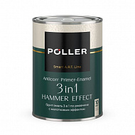 Эмаль с молотковым эффектом Poller A.R.T., бронзовая, 2 л