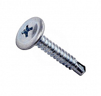 Саморез 4,2х25 мм, прессшайба, сверло, б.ц., 500 шт ат 