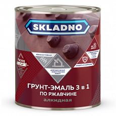 SKLADNO грунт-эмаль 3в1 красная 1,8 кг (1/6)