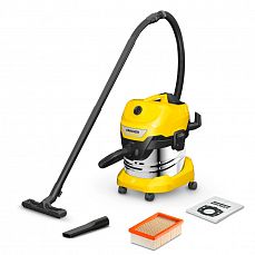 Пылесос KARCHER WD 4 S V-20/5/22  1кВт/7,2кг/бак 20л (аналог 1.348-150.0)