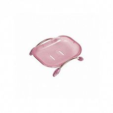 Мыльница настольная пластик (розовая) Ledeme (10/120) L332_Z