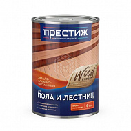 Эмаль для пола Престиж, быстросохнущая, золотисто-коричневая, 0,9 кг 