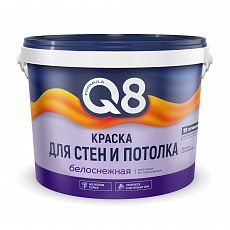 Фото Краска интерьерная Formula Q8, белоснежная, 13 кг