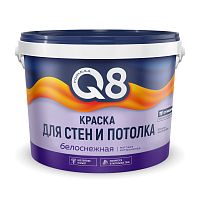 Краска интерьерная Formula Q8, белоснежная, 13 кг
