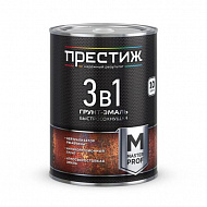Грунт-эмаль по ржавчине Престиж, быстросохнущая, серая , 8 кг