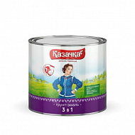 Грунт-эмаль по ржавчине Казачка, синяя, 1,9 кг