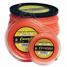 Леска для триммеров CHAMPION Twisted Square 3,0мм*300м (витой квадрат)+нож (1/4) C7019