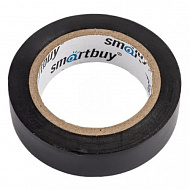 Изолента Smartbuy, 15 мм, 10 м, черная SBE-IT-15-10-b