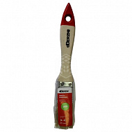 Кисть плоская DERZHI "Эко", смеш.щетина, дерев.ручка, 25мм (6/12) 8122-025