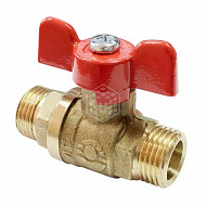 Кран шаровой латунный Valfex VF.219.LB1.012, нр-нр, ручка-бабочка, 1/2" 