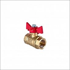 Кран шаровой латунный Valfex вн/вн руч. бабочка, 3/4" <1> (20/80) VF.217.LB1.034(N/P59)_пром
