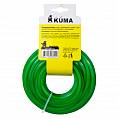 Фото Леска KUMA для триммеров квадратная 4,0мм, 15м, подвес (1/80) 40015-12