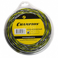 Леска для триммеров Champion Tornado, 3 мм, 12 м, витой квадрат 