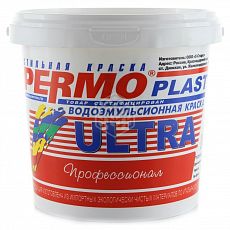 Фото Краска PERMOPLAST Ультра для внутренних и внешних работ 1 кг