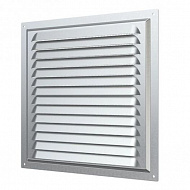 Решетка Парус Met 3030, 300х300 мм, металлическая, белая, с защитной сеткой, 10181101