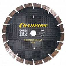 Диск алмазный CHAMPION универсальный ST 230/22,23/12 Fast Gripper(бетон,кирпич,трот.плитка)C1618_Z