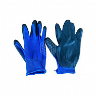 Перчатки рабочие Derzhi Gepro, сине-черныее, нейлон, 43 г, размер 10, 5 пар  