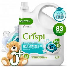 Фото Гель для стирки Grass CRISPI,  2 в 1, с пятновыводителем, концентрат, 2,5 л, 125945