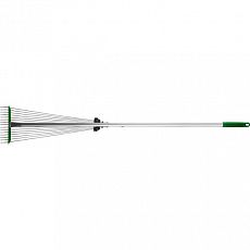 Грабли веерные POCTOK РВ-15 с алюминиевым черенком, регулируемые,1180 мм (1/1) 39640