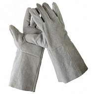 Краги спилковые СИБИН, для сварки и тяжелых механических работ, 350 мм, XL, 11337-XL