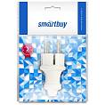 Фото Вилка прямая с/з, белая 16А 250В Smartbuy (1/1) SBE-16-P01-w