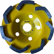Чашка алмазная зачистная KUMA, бумеранг, 125х22,2 мм, 7 сегментов, 82956 