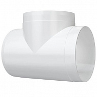 Тройник пластиковый Вентс 333 Р, для круглых каналов, 150 мм 