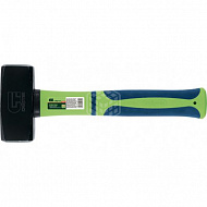 Кувалда Сибртех, 1500 г, фибергласовая обрезиненная рукоятка 