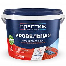 Престиж Краска кровельная акриловая зеленый мох RAL-6005 2,4 кг (1/4)_S