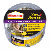 Лента клейкая Момент Алюминиевая, 25 м