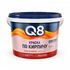 Фото Краска по кирпичу Formula Q8, акриловая, красно-коричневая, 2,4 кг