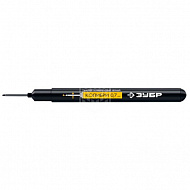 Маркер перманентный Зубр Колибри, для отверстий, 0,7-1 мм, черный 