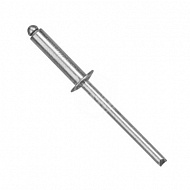 Заклепка ZK, алюминий/сталь, 4х12 мм, 1000 шт, ат 