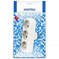 Фото Разветвитель 3гн. с/з плоский белый 16А 250В Smartbuy (1/1) SBE-16-A02-3z