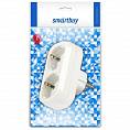 Фото Разветвитель 2гн. с/з плоский белый 16А 250В Smartbuy (1/1) SBE-16-A02-2z