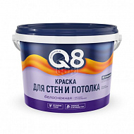 Краска интерьерная Formula Q8, белоснежная, 2,7 кг 