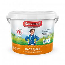 Фото Краска Казачка ВД-АК, фасадная, 4,5 кг