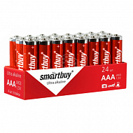Батарейка алкалиновая ААА Smartbuy LR03/4S, 24 шт, SBBA-3A24S 