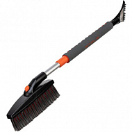 Щетка-сметка для снега Stels, со скребком, телескопическая, 730-1000 мм, 55313