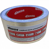 Фото Клейкая лента Derzhi, алюминиевая, 50 мм, 25 м, 15 мкр 