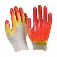 Перчатки Латекс Люкс, оранжевый с желтым