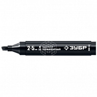 Маркер перманентный Зубр МП-300К, клиновидный, 2,5 мм, черный 