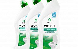 Акция 3+1: средство д/чистки сантехники Grass WC-GEL.