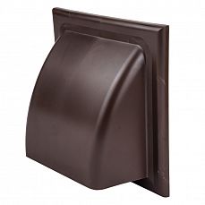 Решетка-колпак KUMA 125 мм., коричневый пластик c обратным клапаном (1/20) РВ-00016К