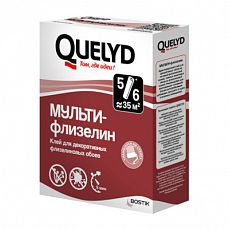 Клей обойный QUELYD Мульти-флизелин 0,18кг (1/36)