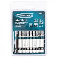 Набор бит Gross 11472, TORX30х50, сталь S2, 10 шт