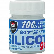 Смазка Silicot Gel, ля резиновых и пластиковых механизмов, банка в пакете 40г(1/18) 2204