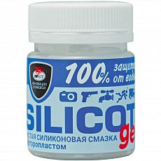 Смазка Silicot Gel, ля резиновых и пластиковых механизмов, банка в пакете 40г(1/18) 2204